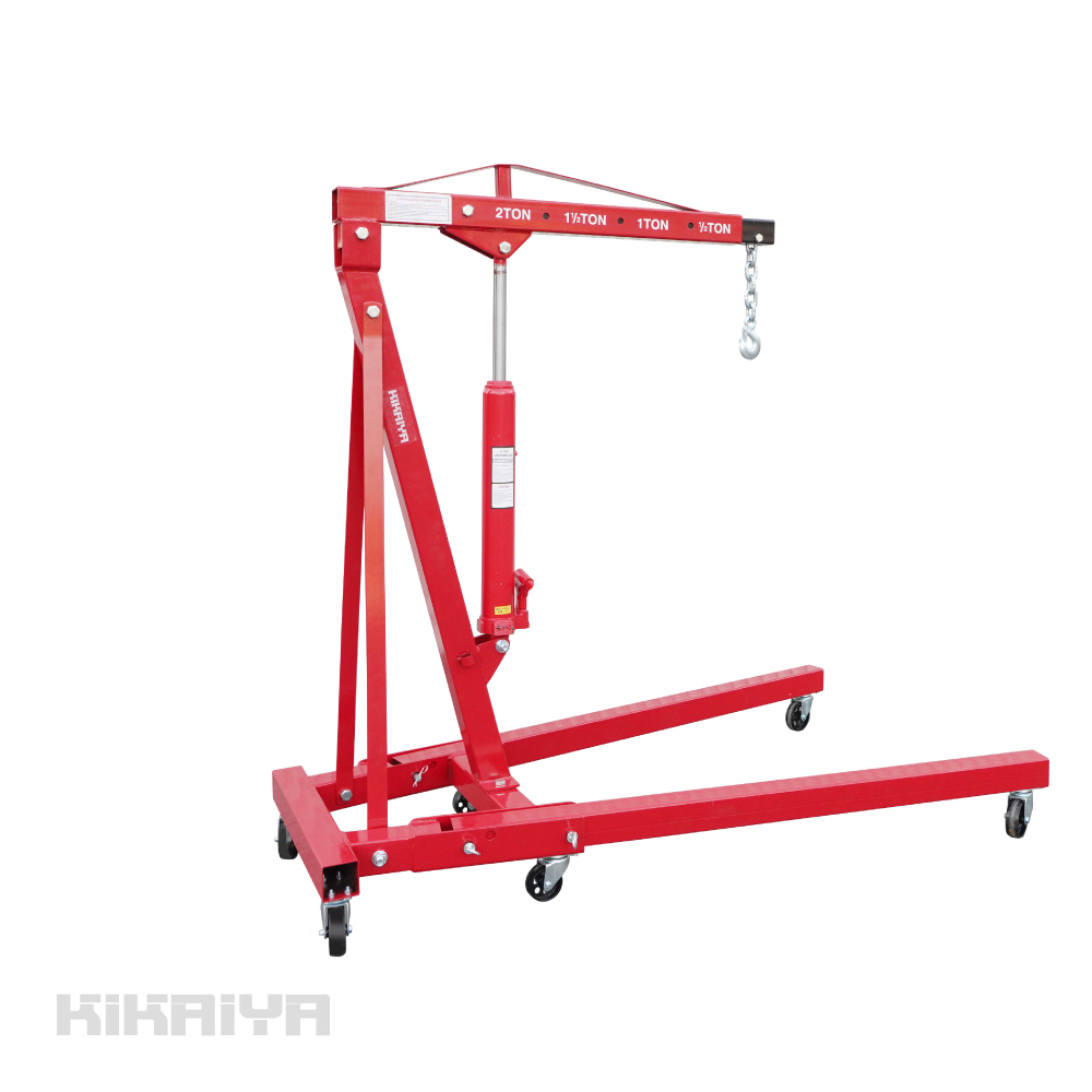 KIKAIYA（キカイヤ） エンジンクレーン2トン 最大能力500kg 折りたたみ