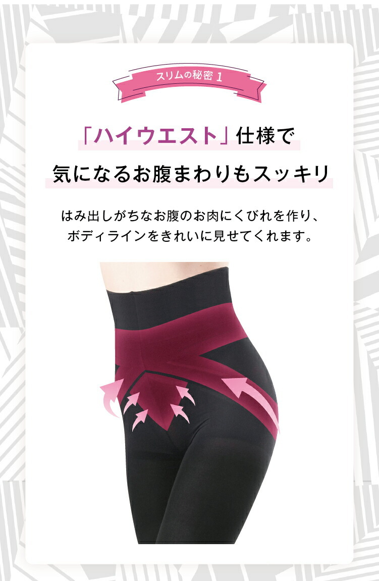 タイツ 80デニール plus4パーフェクトスリムシェイプ シャドウタイツ