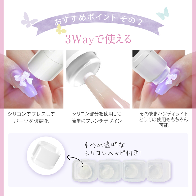 Petitor ジェルネイル ライト UVライト ネイルライト コンパクト