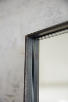 鏡 全身 姿見鏡 大型ミラー スタンドミラー アイアン 鉄枠の姿見 H1500