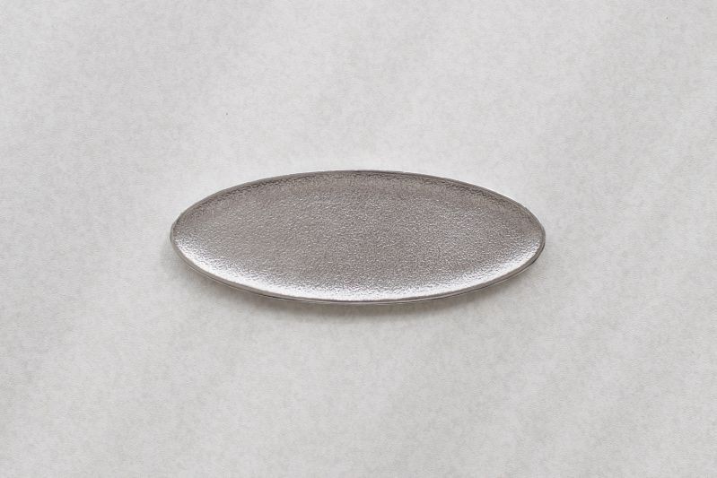 香皿 オーバルトレー S ブラック シルバー 炭谷三郎商店 お香立て 横