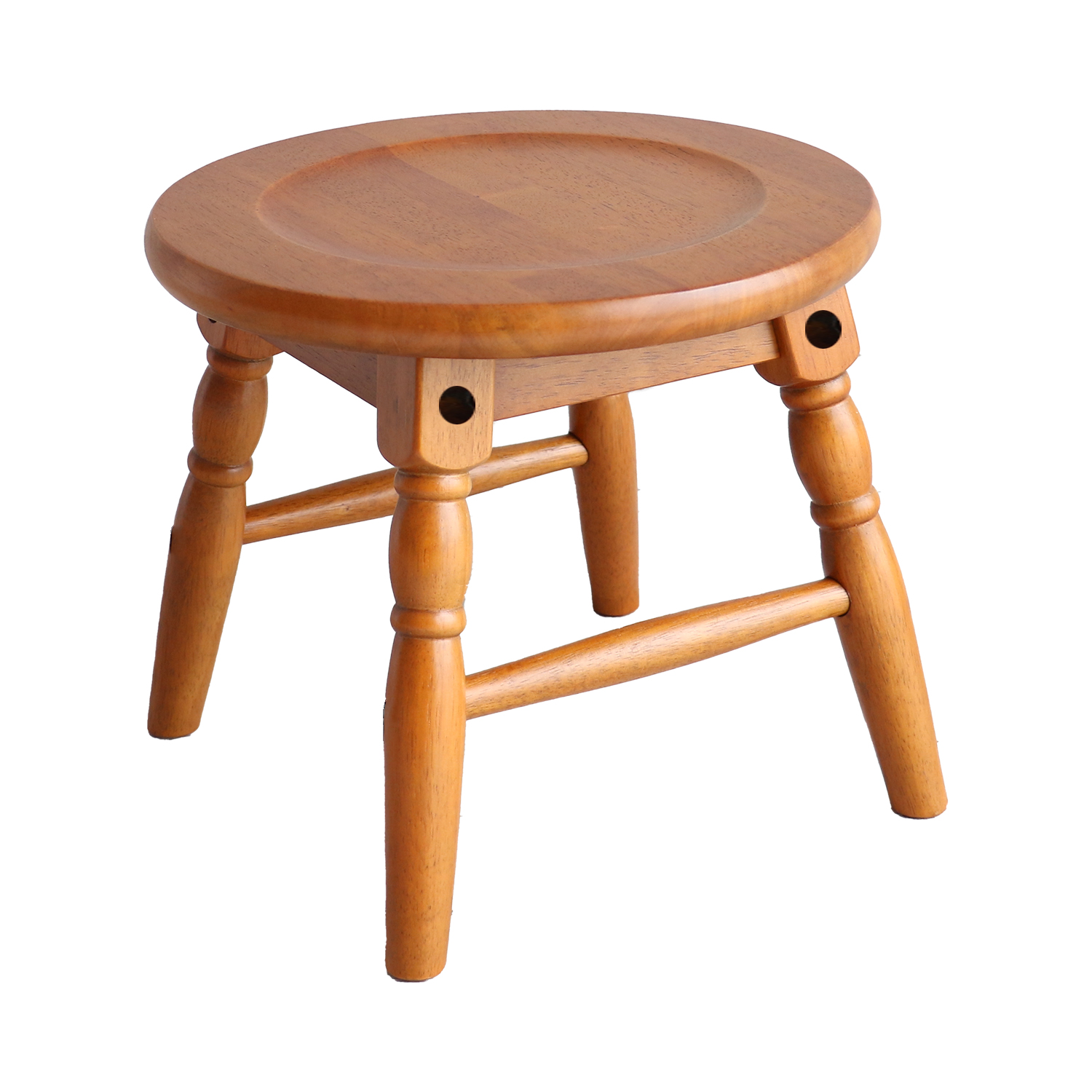 ICHIBA（市場） スツール 高さ25cm 木製 椅子 チェア 植物 子供椅子