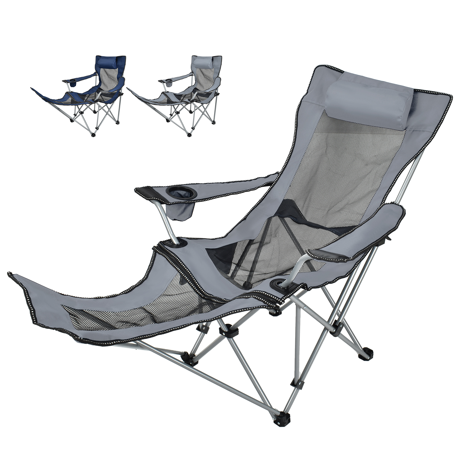 アウトドアチェア リクライニング 折りたたみ 軽量 コンパクト