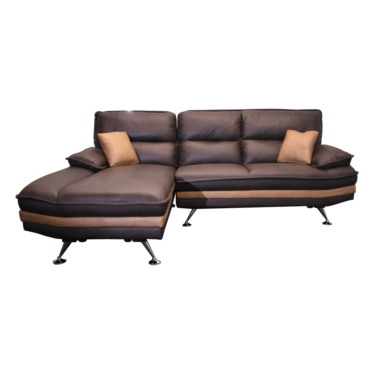 開梱設置付 左右選べる 大型幅241cm 新素材ファブリック カウチ