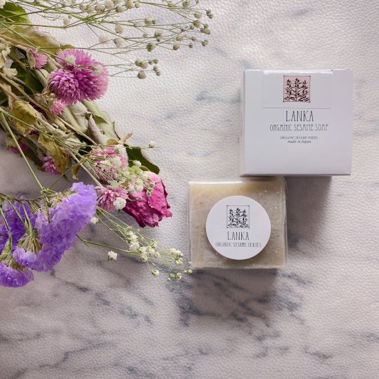 LANKA オーガニック セサミソープ 50g ナチュラル クレイ マンリ
