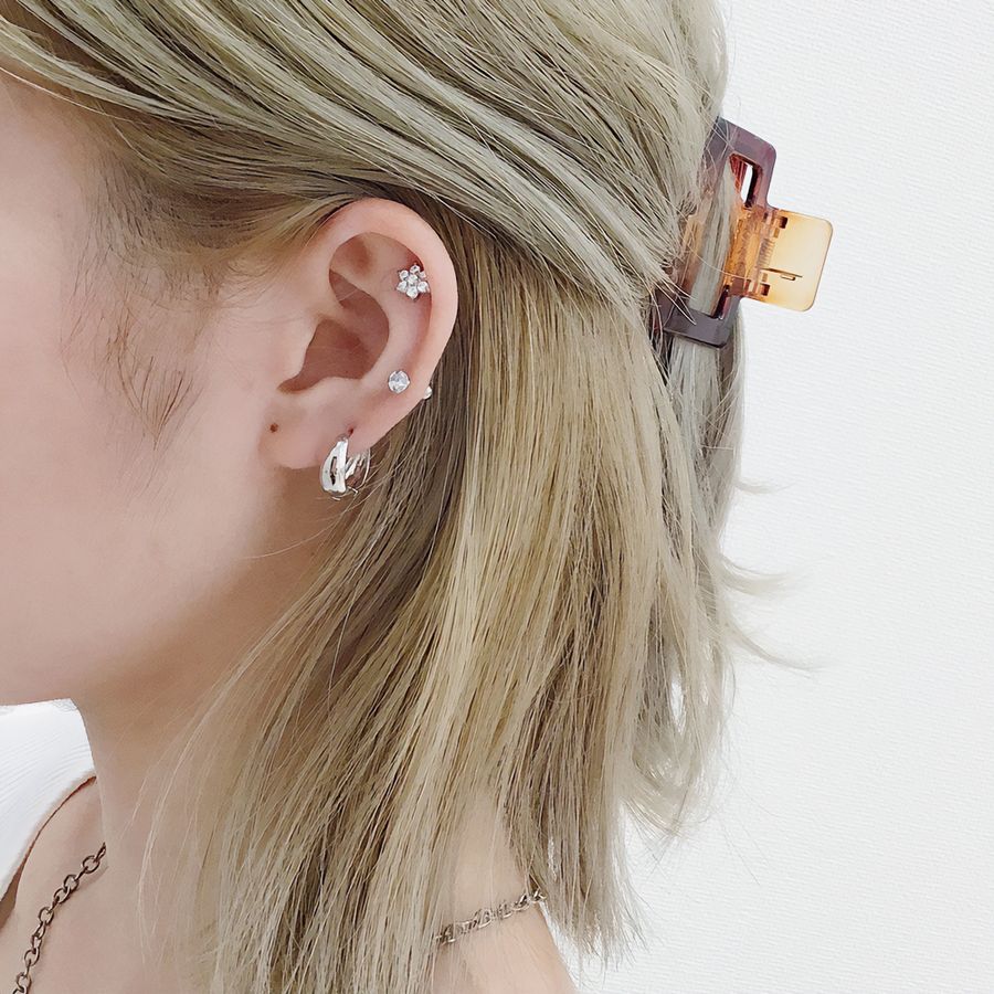 LUPIS（ルピス） ボディピアス 16G ストレートバーベル キュービック