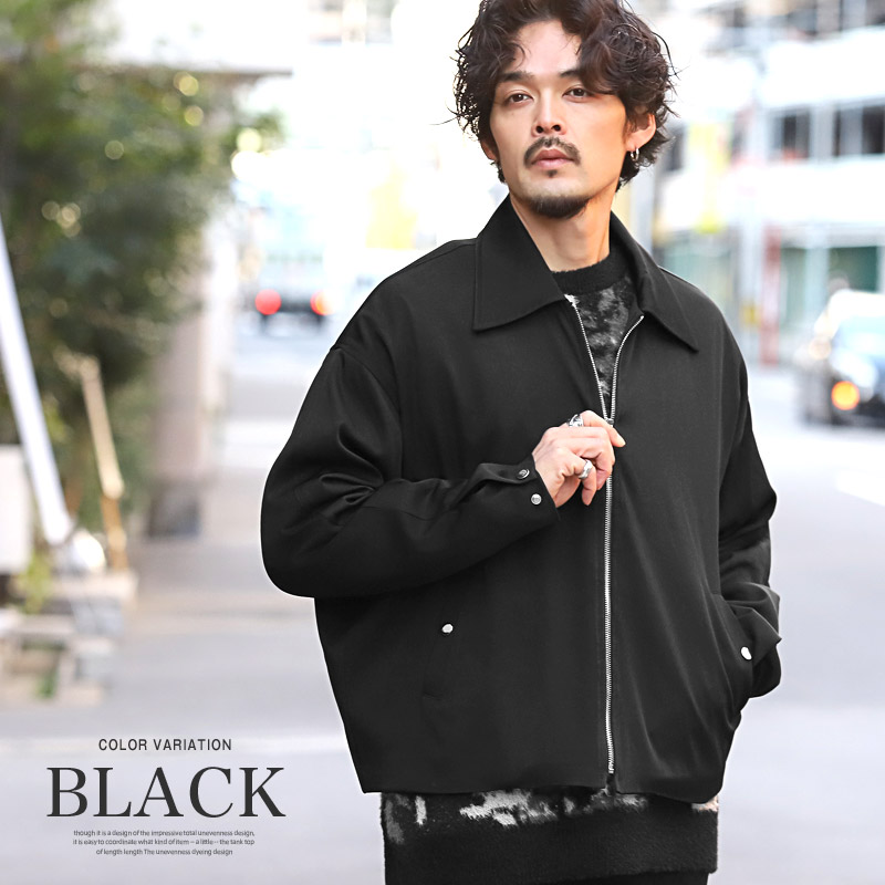 ブルゾン ジャケット メンズ レディース ショート丈 オーバーサイズ