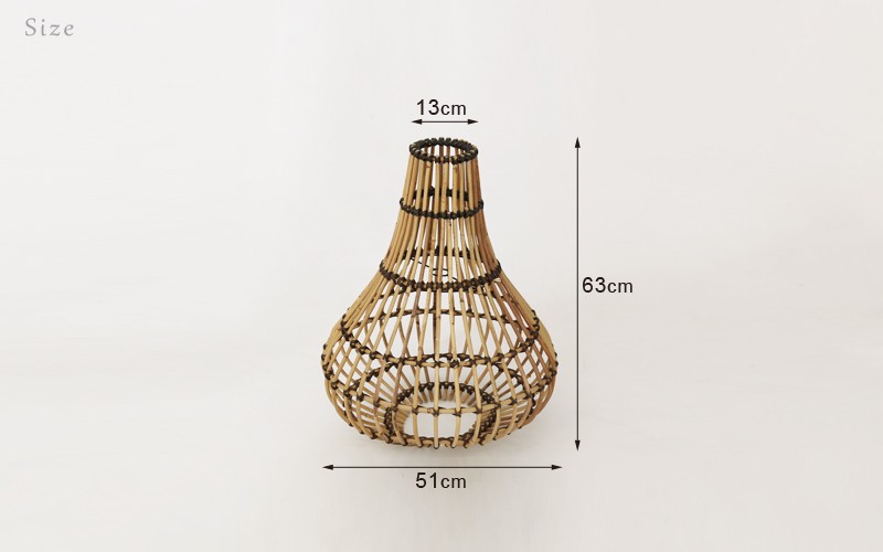アウトレット アジアン雑貨 ラタン ランプシェード Z920905 爆買