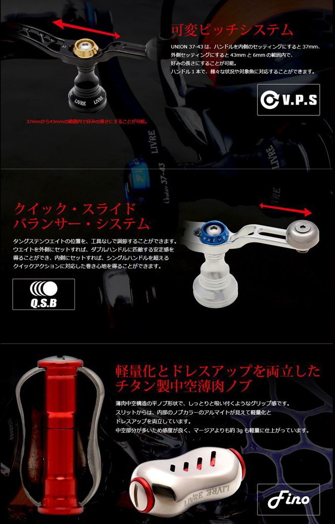 Union 45-51 LIVRE リブレハンドル リブレ メガテック ユニオン