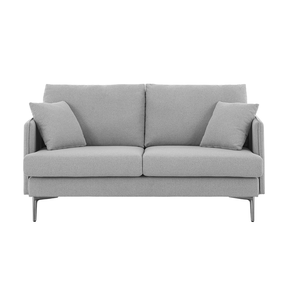 即日発送／日時指定OK】 2人掛けソファー ベージュ グレー