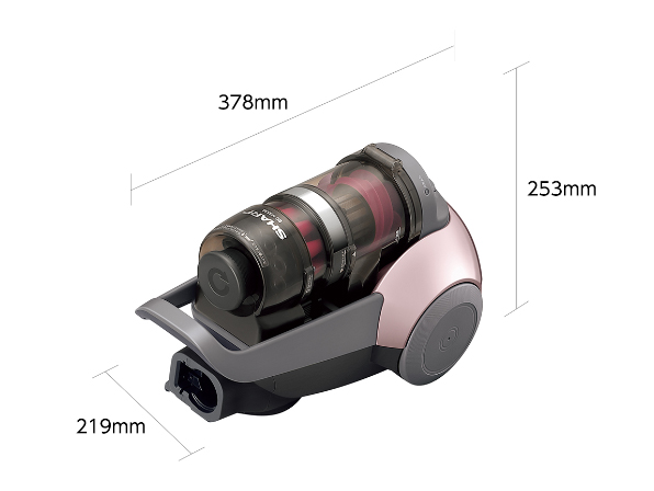 SHARP（シャープ） キャニスター 掃除機 クリーナー EC-VS530-N