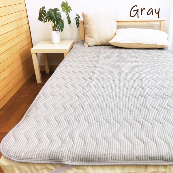 西川（nishikawa） 敷パッド シングル しじら織 綿 綿100％ まとめ買い