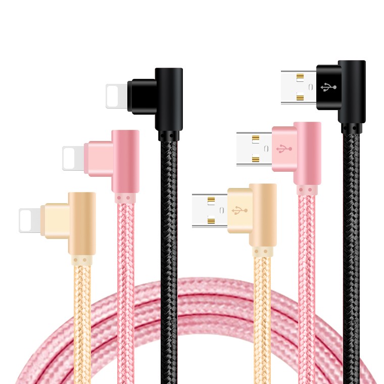 LivelyLife（ライブリーライフ） 充電ケーブル 3本セット 1m 2m 3m L型