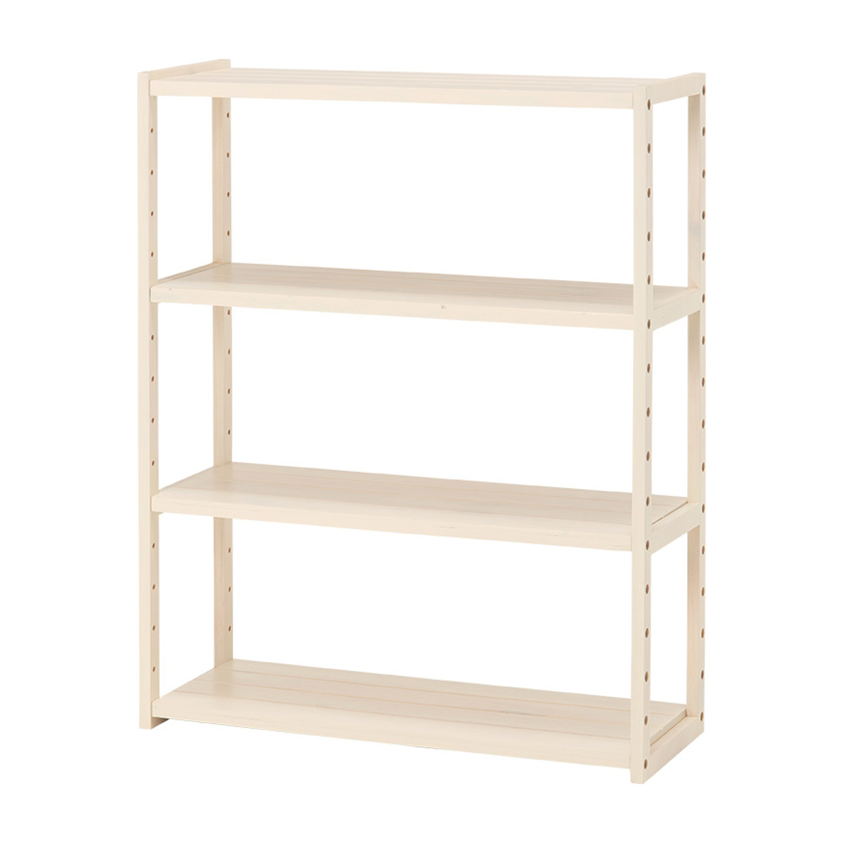 HAGiHARA（萩原） オープンラック 4段 木製 ディスプレイラック ウッド