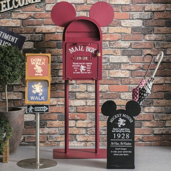 Disney（ディズニー） 郵便ポスト スタンドタイプ ヴィンテージ