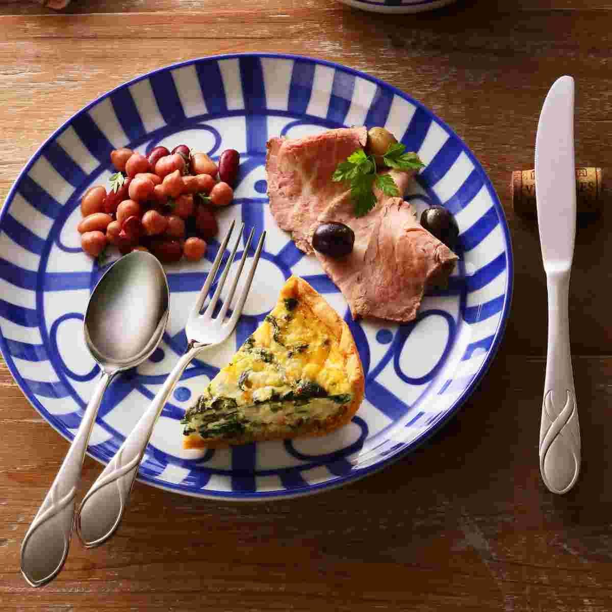 佐藤商事 ダンスク DANSK リーフ サービスフォーク 19.5cm ステンレス