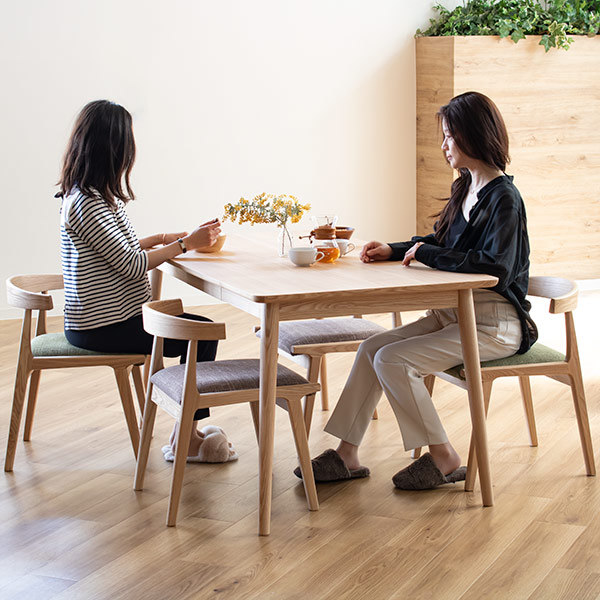 東谷 ダイニングテーブル 幅150cm 木製 天然木 引き出し ナチュラル