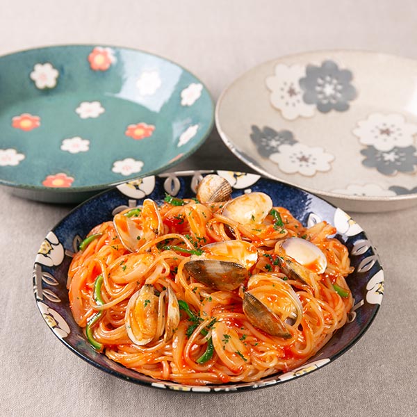 プレート 21cm ノルディックフラワー 磁器 美濃焼 日本製 同色5枚