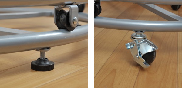 回転ハンガーラック 2段 スチール製 直径70cm （ スチールラック