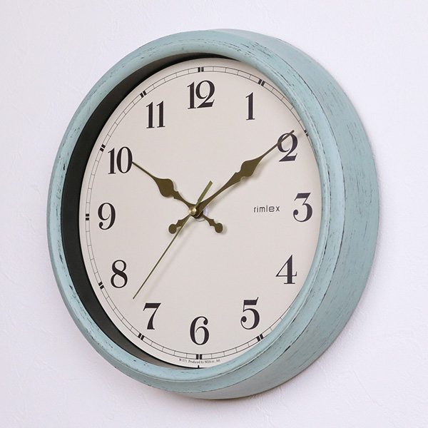 ノア精密 掛け時計 電波時計 エアリアルレトロ （ アナログ 電波 時計