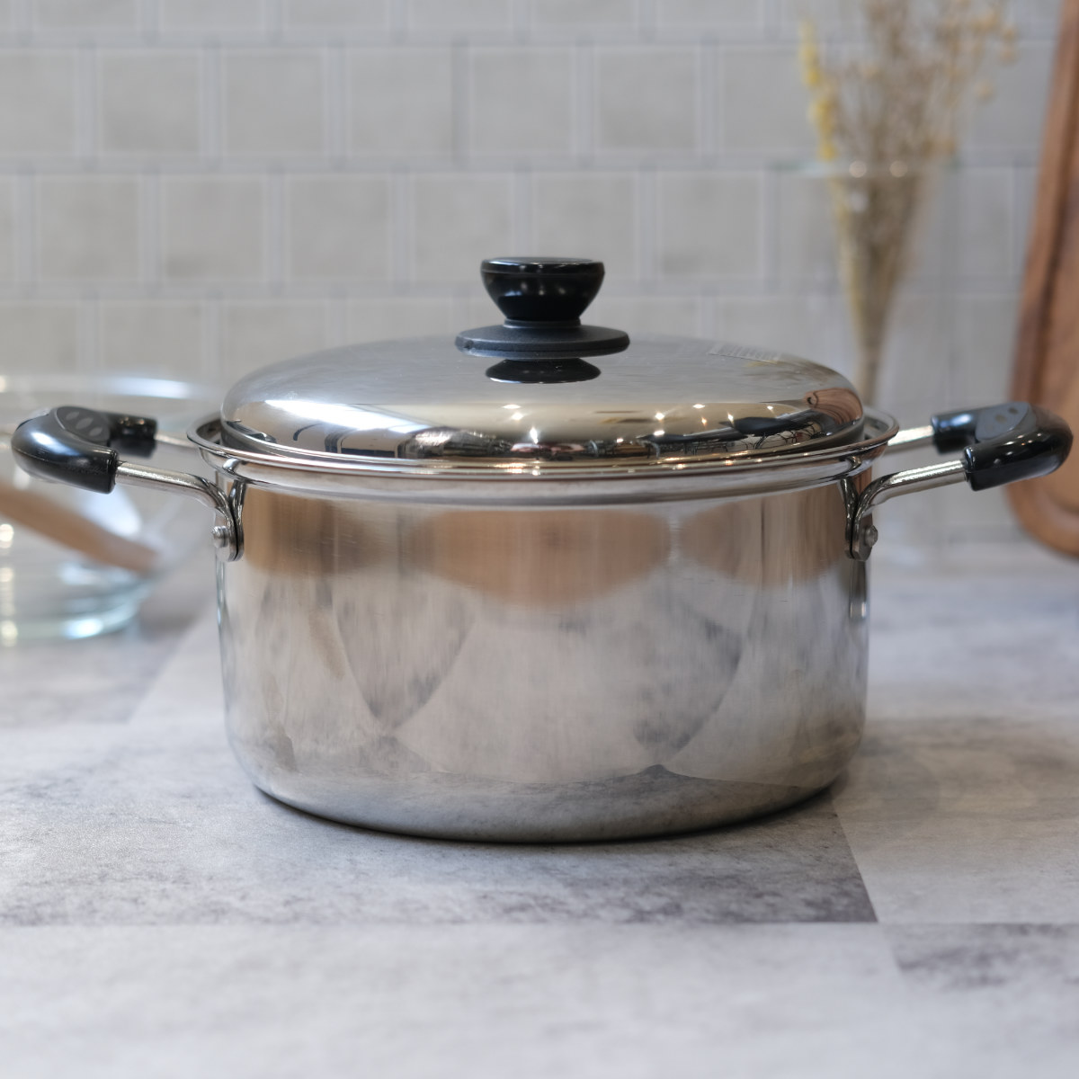 パール金属 両手鍋 ノヴェル ステンレス 22cm IH対応 （ ガス火 IH ih