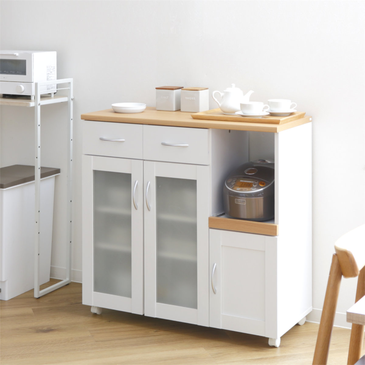 不二貿易（Fuji Boeki） キッチンカウンター 幅90cm フレンチ