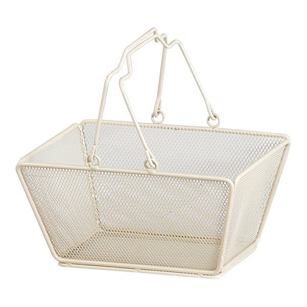 ワイヤーバスケット S 幅23.5×奥行17×高さ11.5cm メッシュ （ 収納