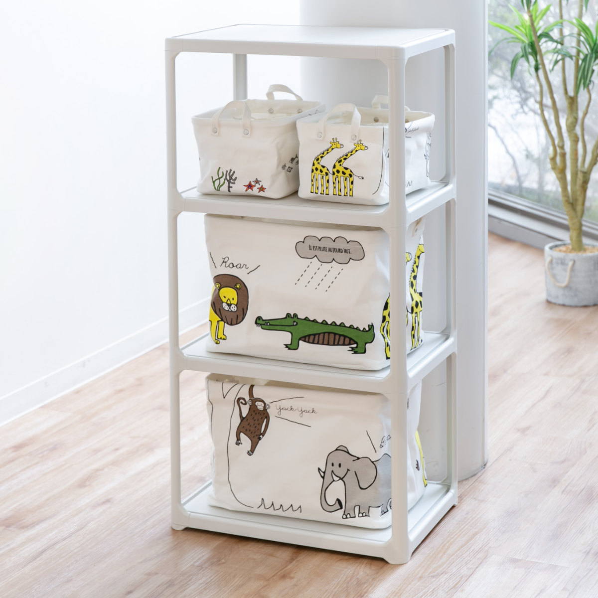 ラック 3段 収納棚 収納 カラーボックス 組立品 カタス 日本製