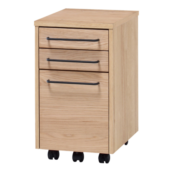 弘益 デスクワゴン 高さ55.5cm グラム デスク ワゴン 3段 キャスター