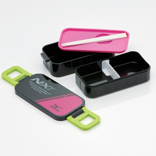 スケーター お弁当箱 2段 600ml 箸付き タイトランチボックス ミズノ