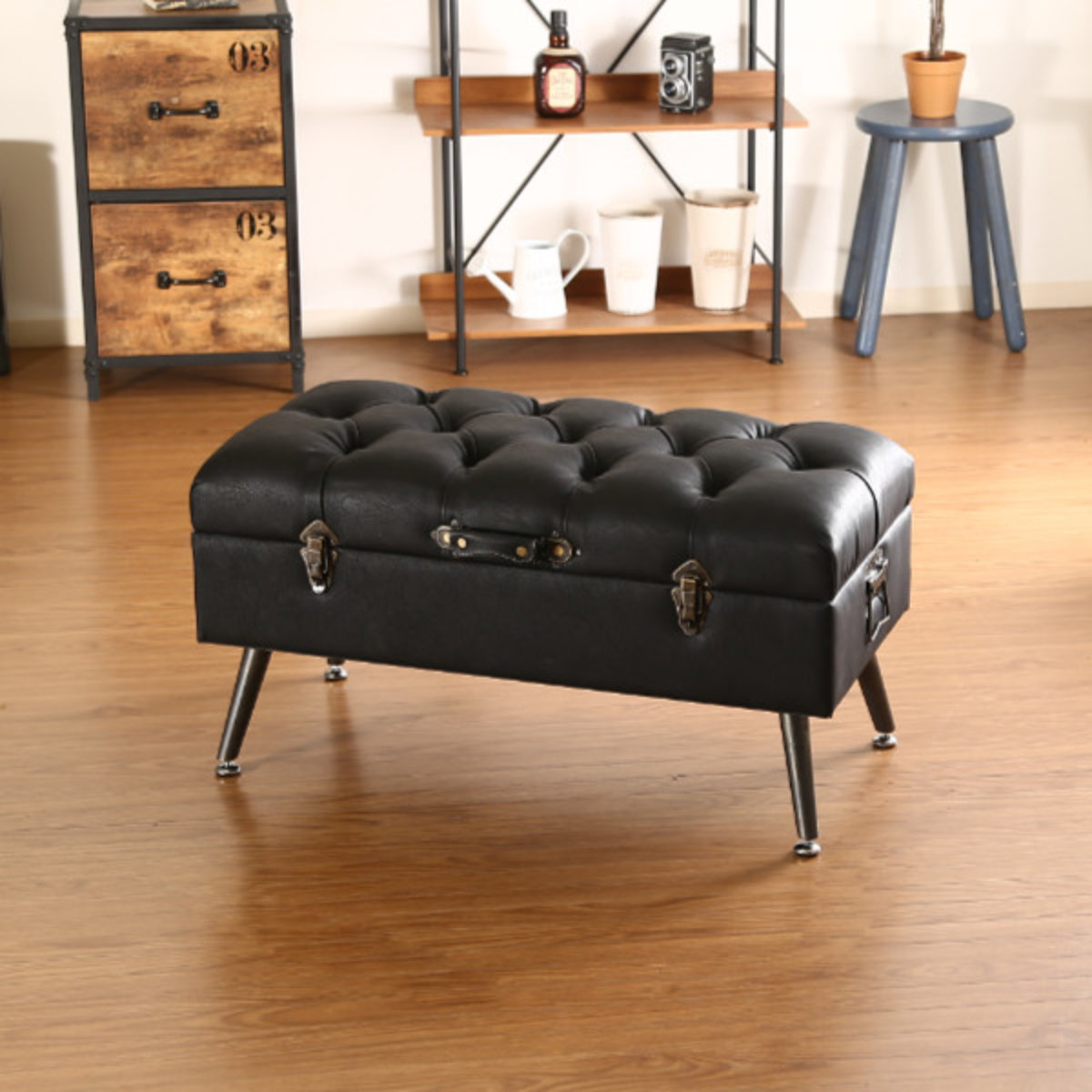 不二貿易（Fuji Boeki） トランクベンチ 幅80.5cm トランク スツール