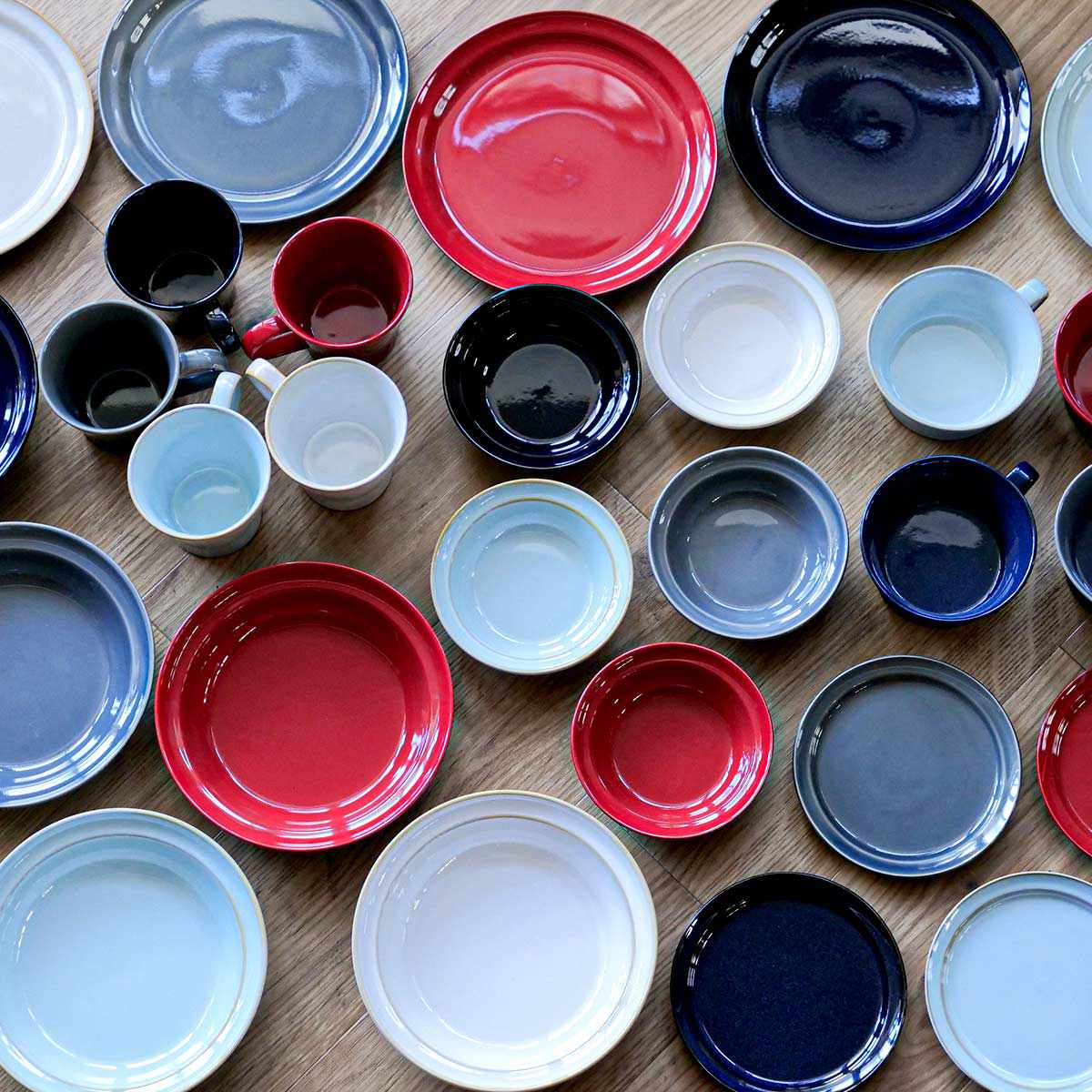 プレート 23cm HINATA 陶器 同色4枚セット （ 食洗機対応 電子レンジ