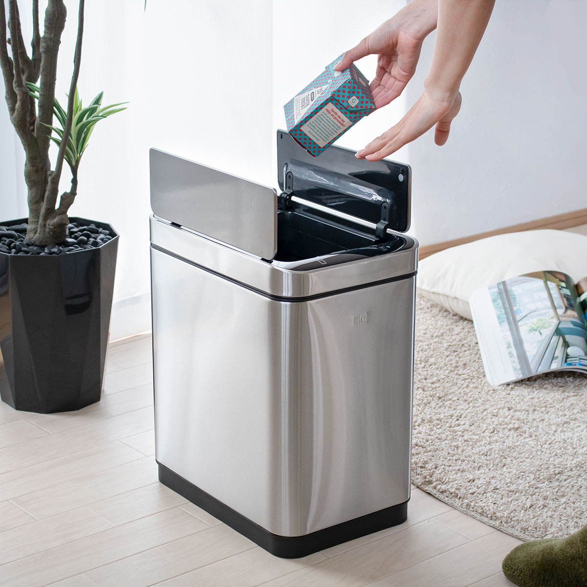 EKO（イーケーオー） ゴミ箱 20L デラックスファントム センサービン