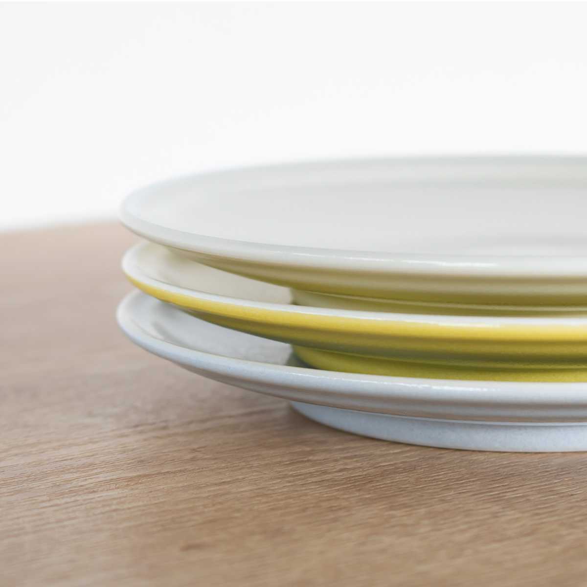 皿 プレート 14cm シエル 磁器 美濃焼 同色5枚セット （ 食洗機対応
