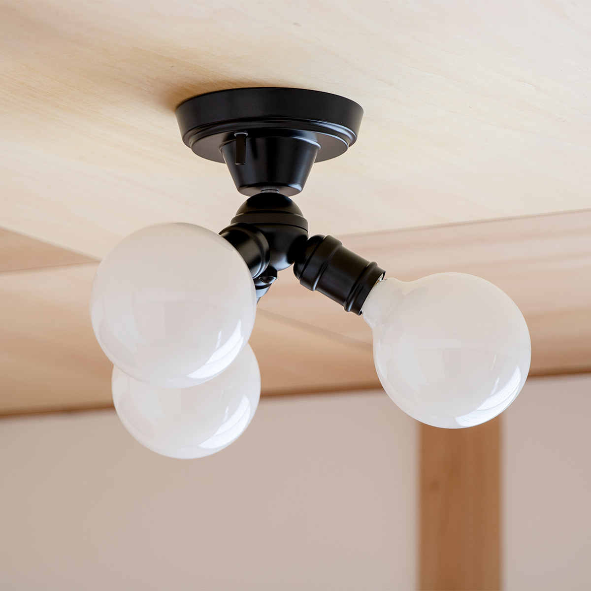 キシマ（KISHIMA） パッロ シーリングライト Black3灯 （ 照明 ライト