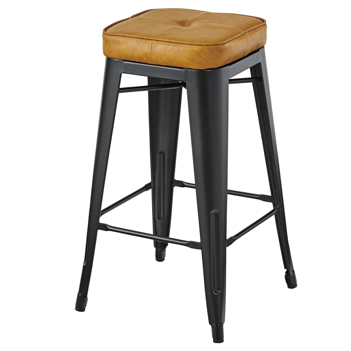 東谷 ハイスツール 同色2脚セット 座面高70cm クッションチェア