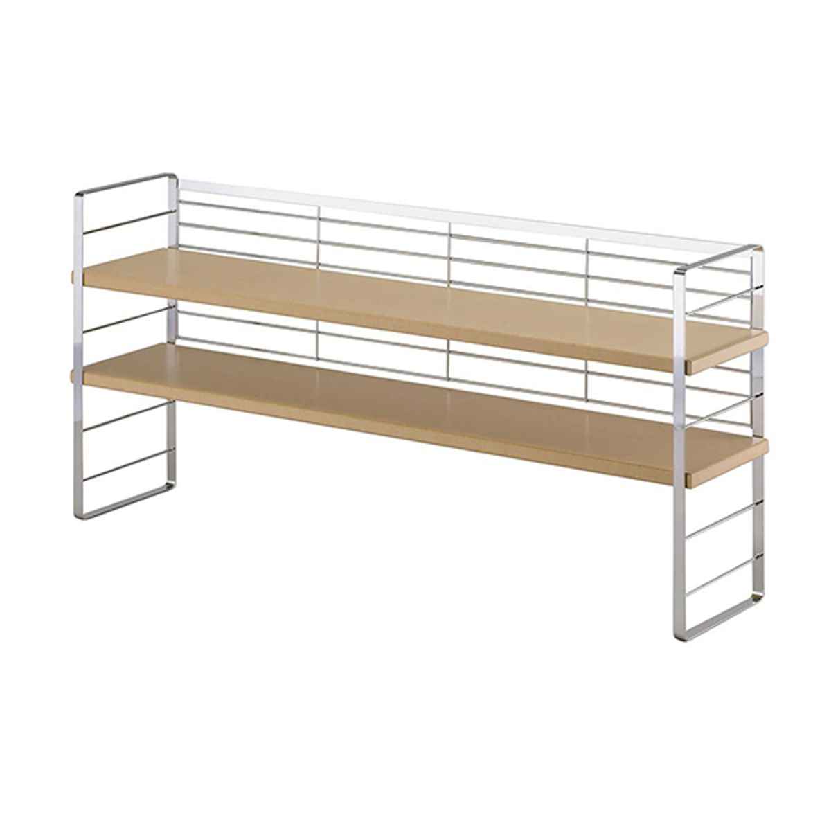 下村企販 調味料ラック 幅90cm 木棚 出窓シェルフ （ スパイスラック