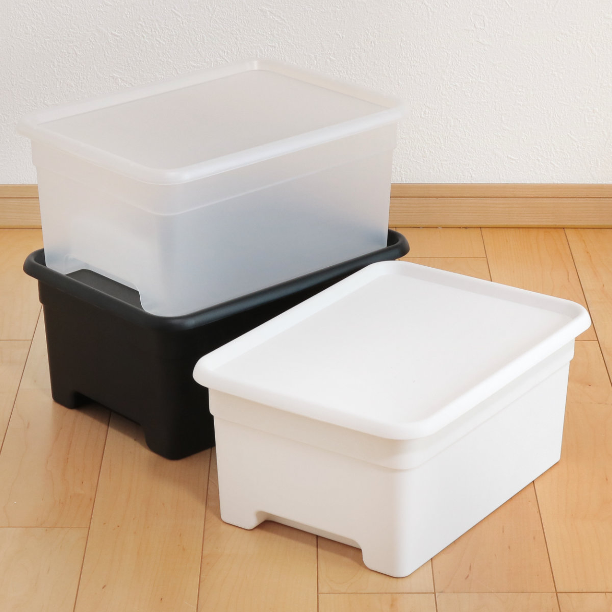 収納ボックス S 幅25×奥行34×高さ16cm オンボックス フタ付き