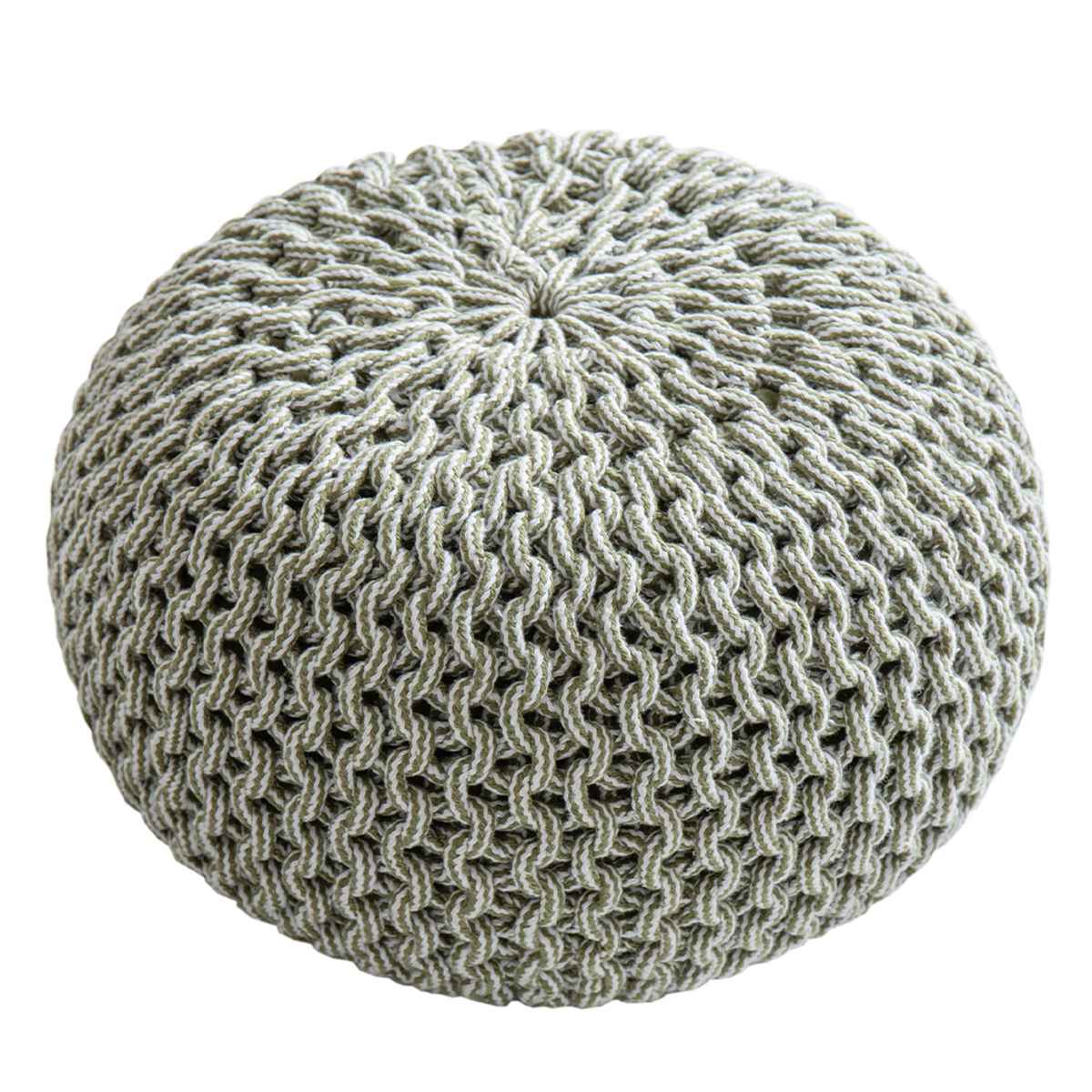 プフ ニットクッション ブレイド 約50×50×35cm （ クッション スツール