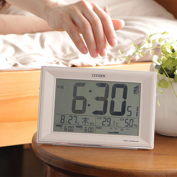 目覚まし時計 シチズン CITIZEN 電波時計 パルデジットワイド