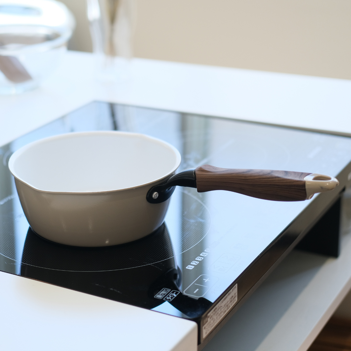 パール金属 片手鍋 20cm IH対応 ティアラ セラミック加工 雪平鍋