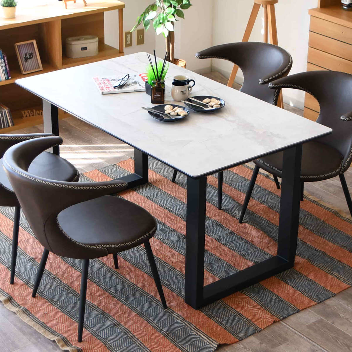 ダイニングテーブル 幅140cm セラミック天板 サーブルツー （ 食卓