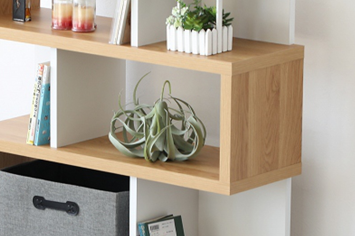 ジグザグラック 4段 オープンラック 日本製 幅88cm （ ラック 棚 S字