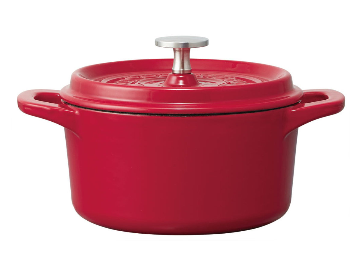 スケーター ココット鍋 16cm IH対応 ホーロー製 オーブン対応 両手鍋