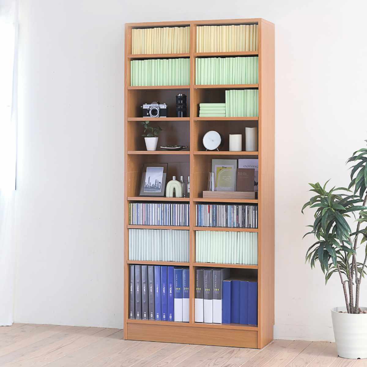 JK-PLAN（ジェイケイ・プラン） 本棚 幅81cm 高さ180.5cm 全棚可動