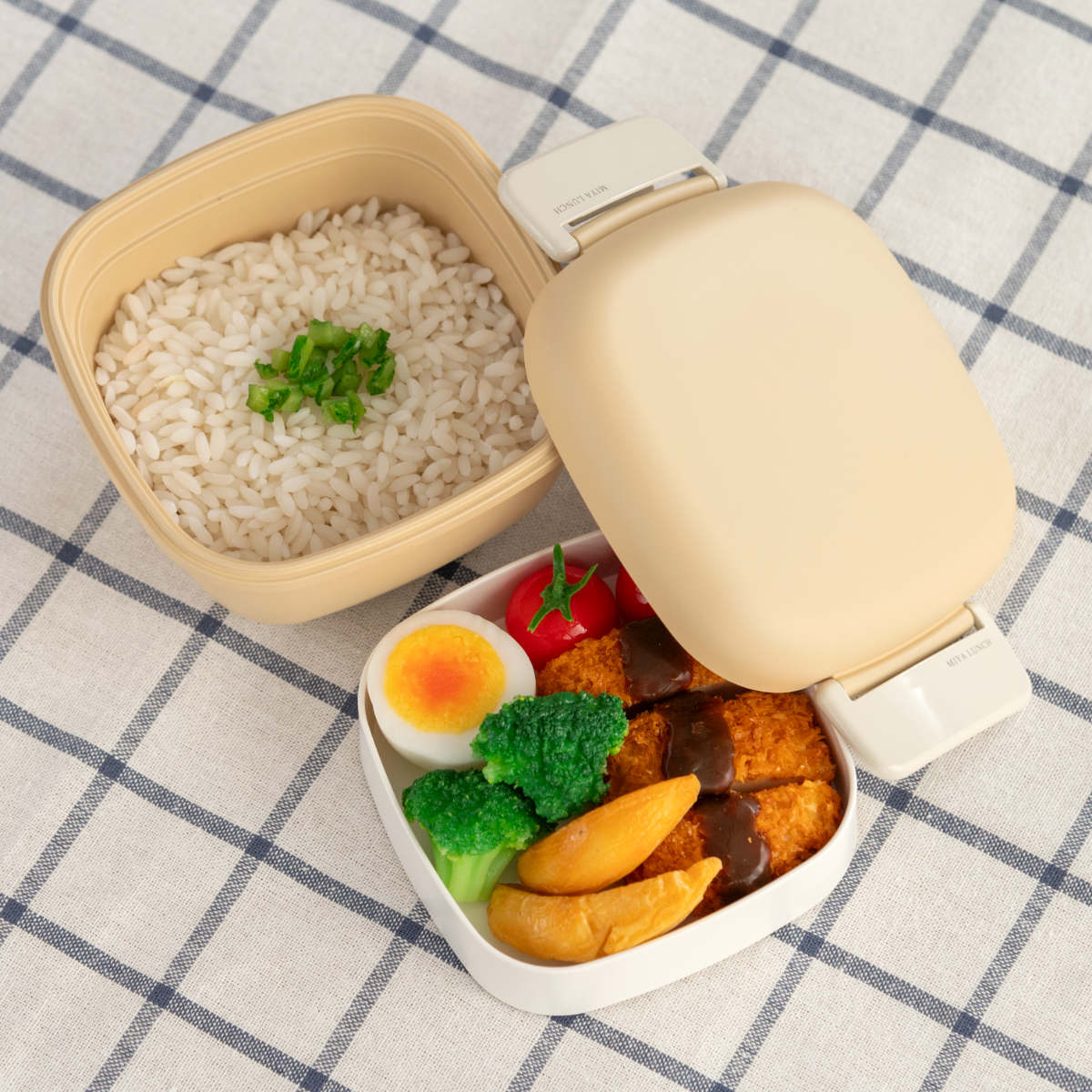 宮本産業 弁当箱 2段 600ml MIYA LUNCH スクウェアランチ くすみカラー