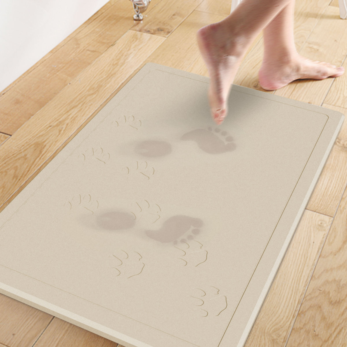 珪藻土バスマット さらっと快適足さら珪藻土バスマット キャットタイプ