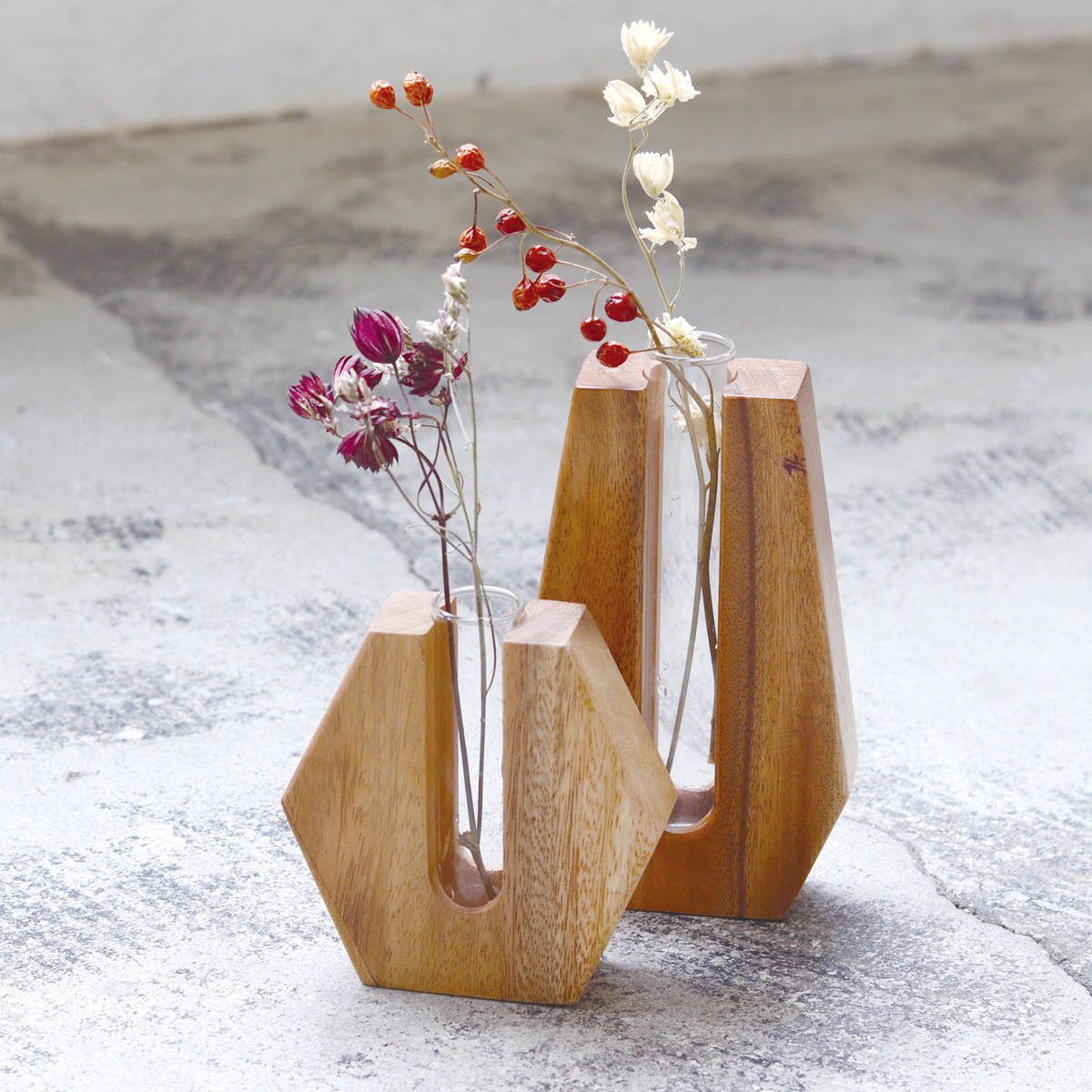 Creer 花瓶 ナインマーケ スワーウッドスタンドフラワーベース S