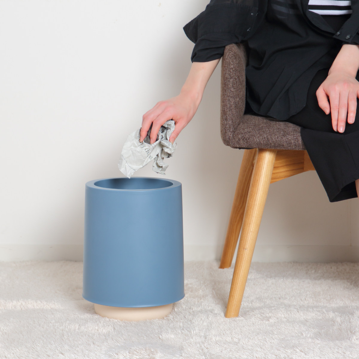 ゴミ箱 7L 丸型 リビング ホールドカン プラスチック （ ごみ箱 7