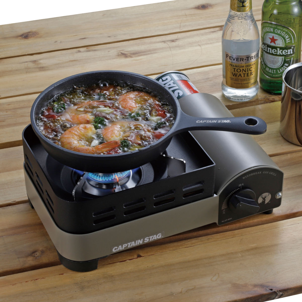 CAPTAIN STAG（キャプテンスタッグ） アルミ スキレット16cm IH対応